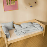Single Bed with Safety Rail, 90x200 cm, Sand SINGLE_BED 200 flexa-com.myshopify.com
