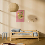 Single Bed with Safety Rail, 90x200 cm, Sand SINGLE_BED 90X200 flexa-com.myshopify.com