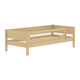Single Bed with Safety Rail, 90x200 cm, Sand SINGLE_BED 90X200 flexa-com.myshopify.com