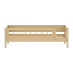 Single Bed with Safety Rail, 90x200 cm, Sand SINGLE_BED 90X200 flexa-com.myshopify.com
