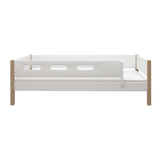Single Bed with Safety Rail, 90x200 cm, White/Oak SINGLE_BED 200 flexa-com.myshopify.com