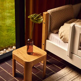 Single Bed with Safety Rail, 90x200 cm, White/Oak SINGLE_BED 90X200 flexa-com.myshopify.com