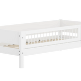Single Bed with Safety Rail, 90x200 cm, White SINGLE_BED 90X200 flexa-com.myshopify.com