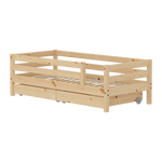 Single Bed with Safety Rail and Storage, 90x200 cm, Pine SINGLE_BED 200 flexa-com.myshopify.com