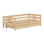Single Bed with Safety Rail and Storage, 90x200 cm, Pine SINGLE_BED 200 flexa-com.myshopify.com