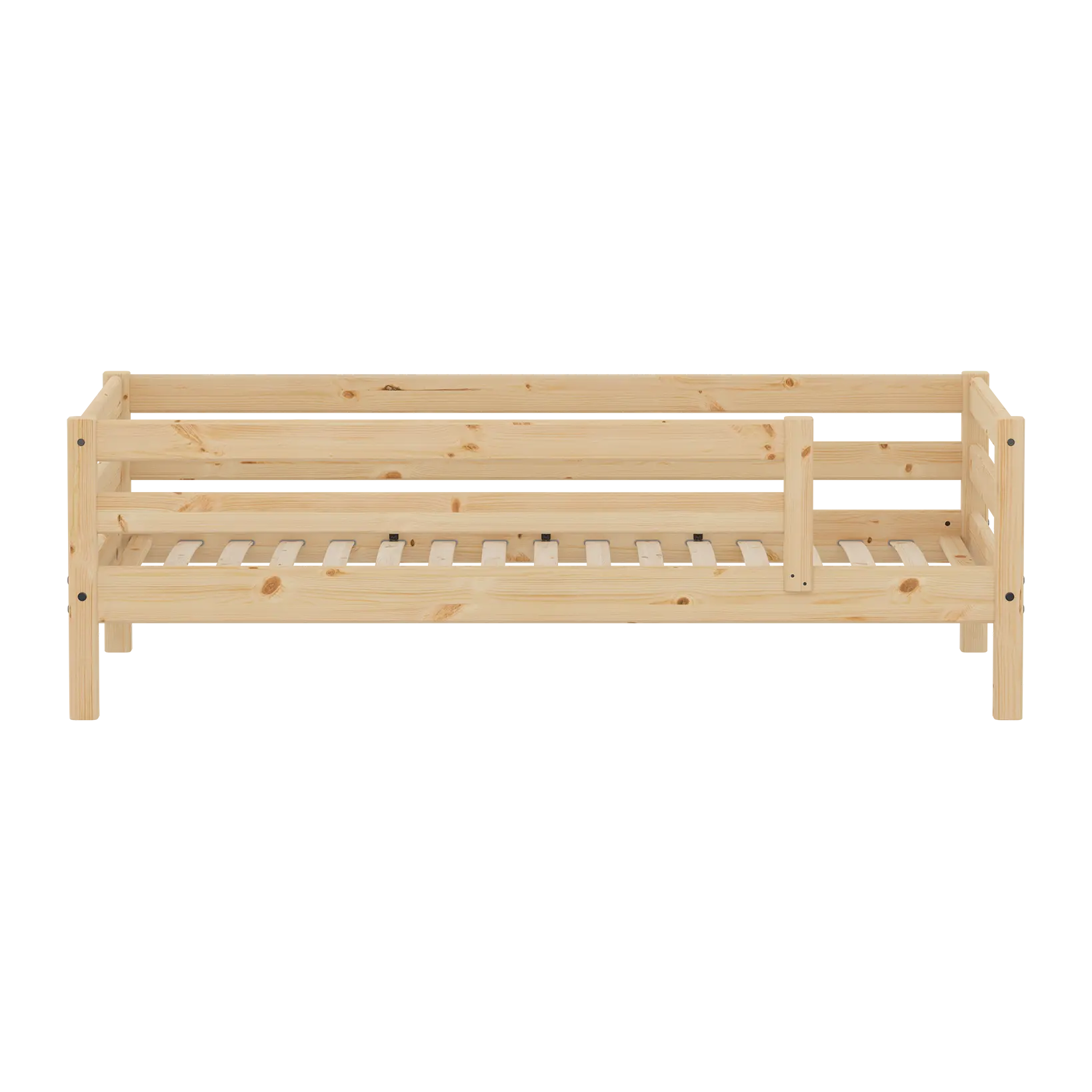 Single Bed with Safety Rails, 90x200 cm, Pine SINGLE_BED 200 flexa-com.myshopify.com