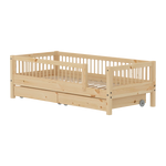 Single Bed with Safety Rails and Storage, 90x200 cm, Pine SINGLE_BED 200 flexa-com.myshopify.com