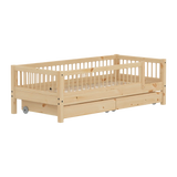 Single Bed with Safety Rails and Storage, 90x200 cm, Pine SINGLE_BED 200 flexa-com.myshopify.com