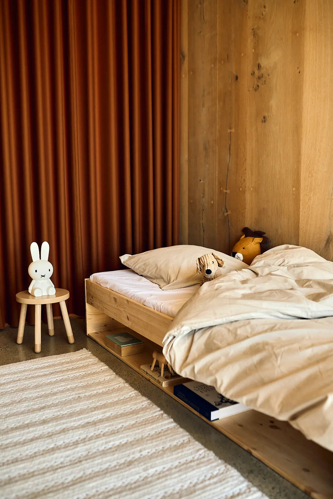 Single Bed with Shelf, 90x200 cm, Pine SINGLE_BED 200 flexa-com.myshopify.com