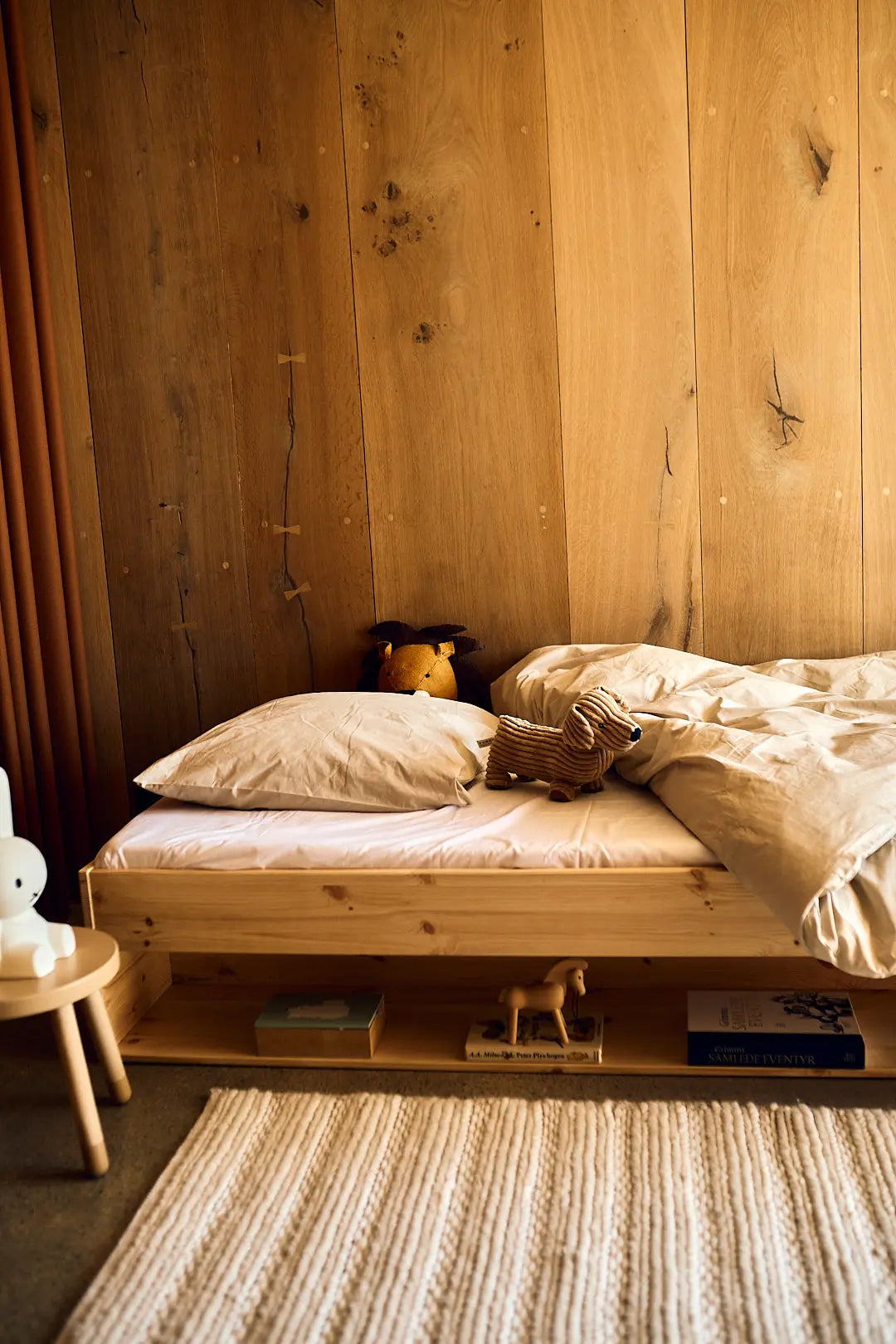 Single Bed with Shelf, 90x200 cm, Pine SINGLE_BED 200 flexa-com.myshopify.com
