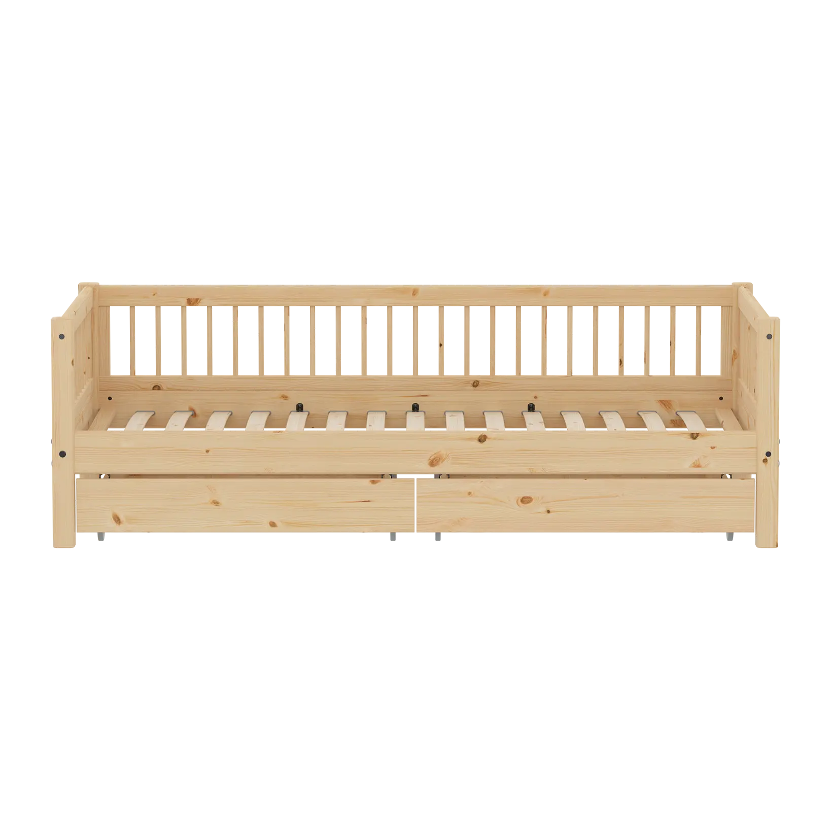 Single Bed with Storage, 90x200 cm, Pine SINGLE_BED 200 flexa-com.myshopify.com