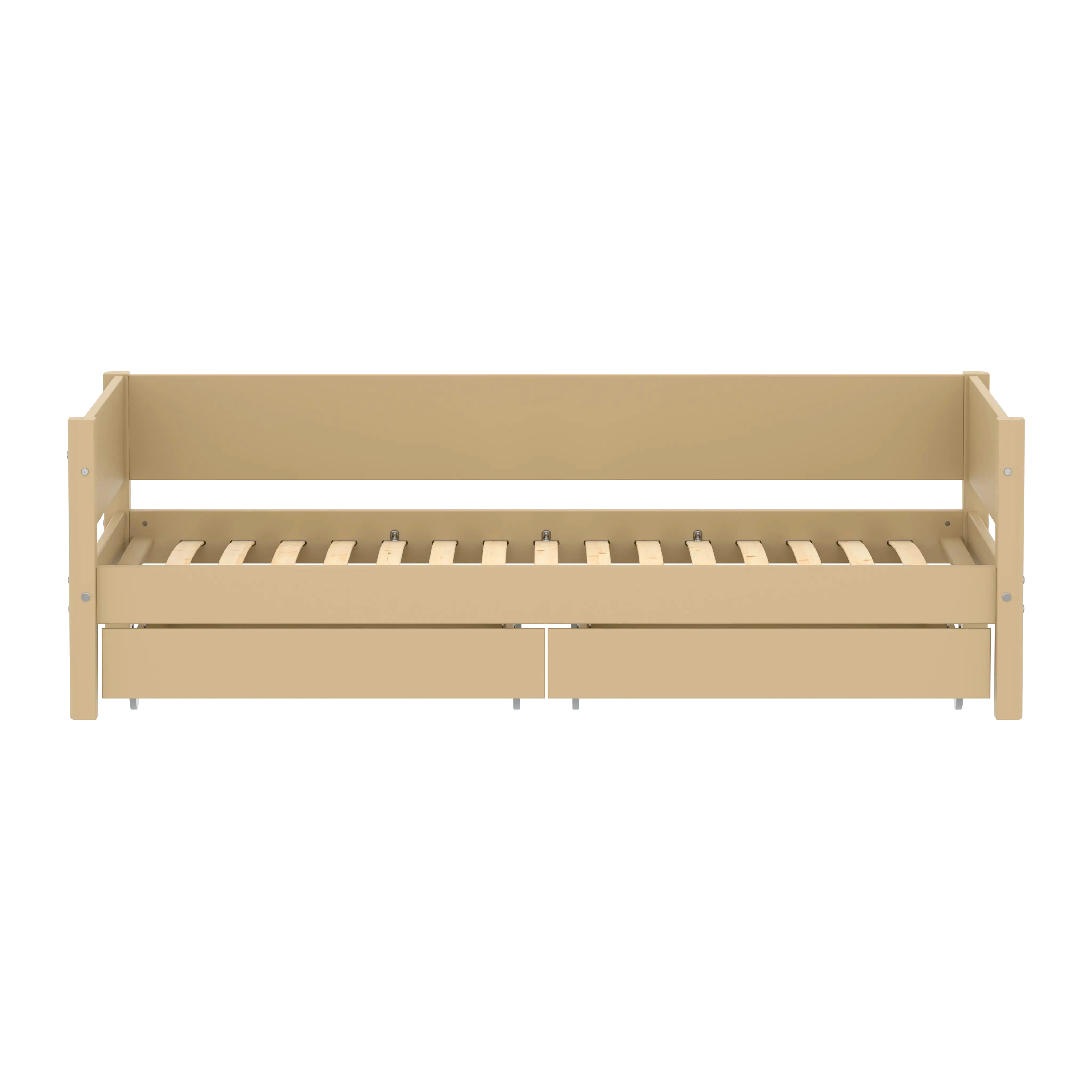 Single Bed with Storage, 90x200 cm, Sand SINGLE_BED 200 flexa-com.myshopify.com