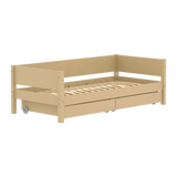 Single Bed with Storage, 90x200 cm, Sand SINGLE_BED 200 flexa-com.myshopify.com