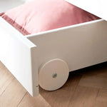 Single Bed with Storage, 90x200 cm, White/Oak SINGLE_BED 200 flexa-com.myshopify.com