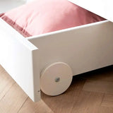 Single Bed with Storage, 90x200 cm, White/Oak SINGLE_BED 200 flexa-com.myshopify.com