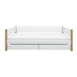 Single Bed with Storage, 90x200 cm, White/Oak SINGLE_BED 200 flexa-com.myshopify.com