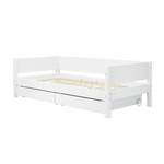 Single Bed with Storage, 90x200 cm, White SINGLE_BED 200 flexa-com.myshopify.com