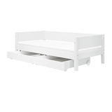 Single Bed with Storage, 90x200 cm, White SINGLE_BED 200 flexa-com.myshopify.com