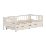 Single Bed with Storage, 90x200 cm, White SINGLE_BED 200 flexa-com.myshopify.com