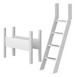 Slanting Ladder and Legs for High Bed 143 cm, 90 cm, White LADDER_LEGS ACTIVE flexa-com.myshopify.com