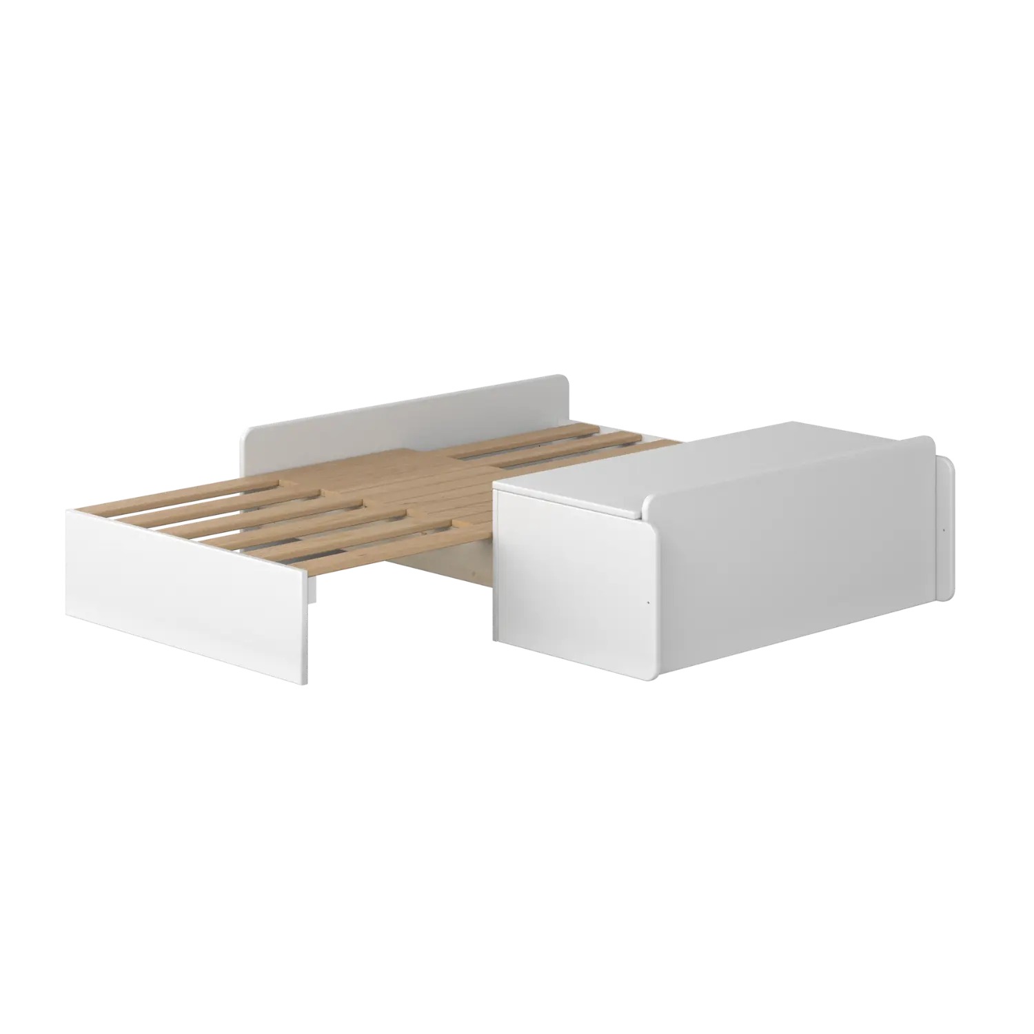 Sofa module for High Bed 184 cm, 77x180 cm, White ACCESSORIES _badge_bestseller flexa-com.myshopify.com