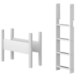 Straight Ladder and Legs for High Bed 143 cm, 90 cm, White LADDER_LEGS ACTIVE flexa-com.myshopify.com