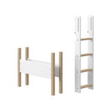 Straight Ladder and Legs for High Bed 143 cm, 90 cm, White/Oak LADDER_LEGS ACTIVE flexa-com.myshopify.com