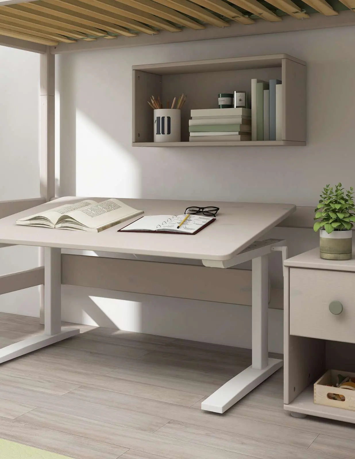 Study Desk, Grey DESK _badge_last_chance flexa-com.myshopify.com