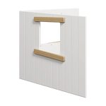 FLEXA Treehouse Bed Fronts, Oak frame, WHITE & NOR, view 5