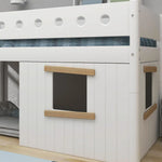 FLEXA Treehouse Bed Fronts, Oak frame, WHITE & NOR, view 6