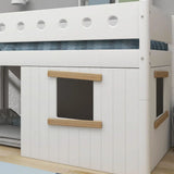 FLEXA Treehouse Bed Fronts, Oak frame, WHITE & NOR, view 6