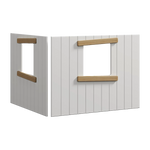 FLEXA Treehouse Bed Fronts, Oak frame, WHITE & NOR