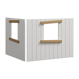 FLEXA Treehouse Bed Fronts, Oak frame, WHITE & NOR