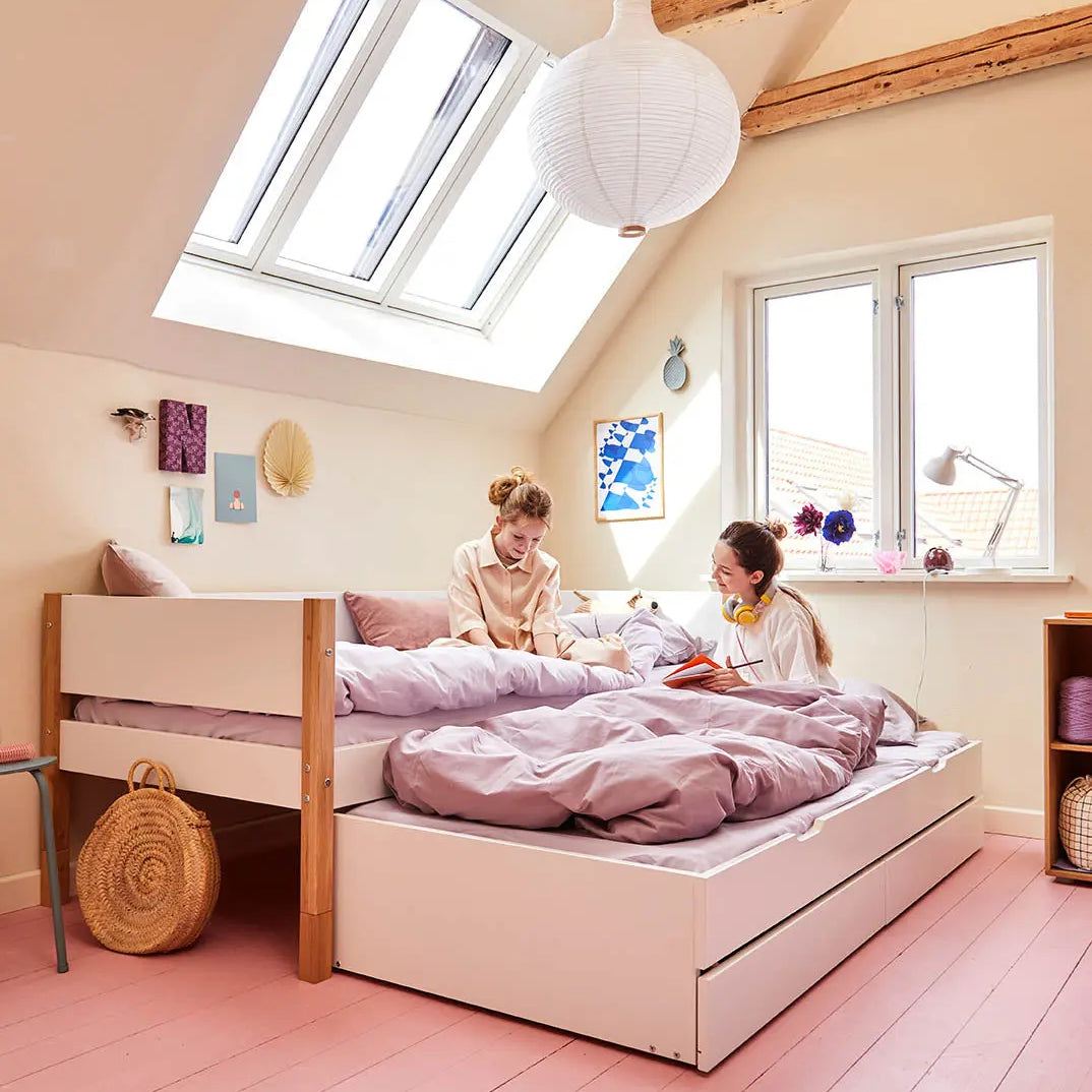 Trundle Pull-out Bed, 90x190 cm, White ACCESSORIES 190 flexa-com.myshopify.com
