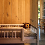Single Bed with Safety Rail, 90x200 cm, White SINGLE_BED single-bed-with-scandinavian-safety-rail-3-4-bars-white-washed  flexa-com.myshopify.com